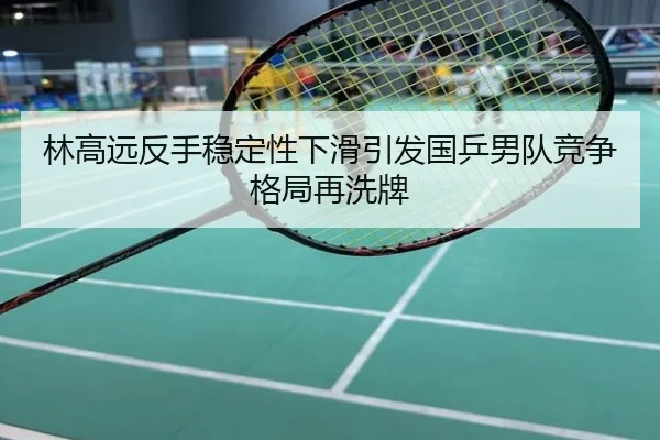 林高远反手稳定性下滑引发国乒男队竞争格局再洗牌
